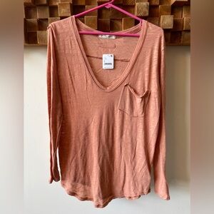 We the free long sleeve tee - small